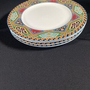 Christopher Stuart Optima HK214 La Brea 10.75” Dinner Plates. Lot of 4.